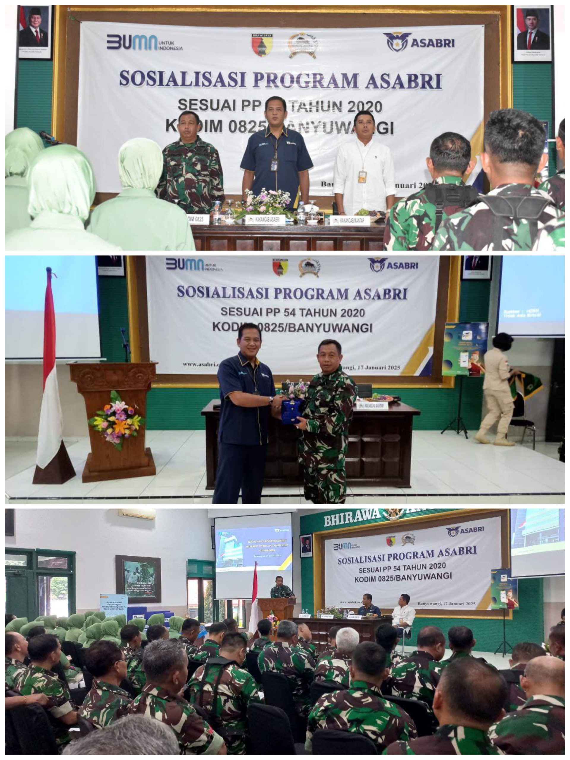 Kodim 0825 Banyuwangi Adakan Sosialisasi Manfaat Program Asabri bagi Anggota, ASN, dan Persit