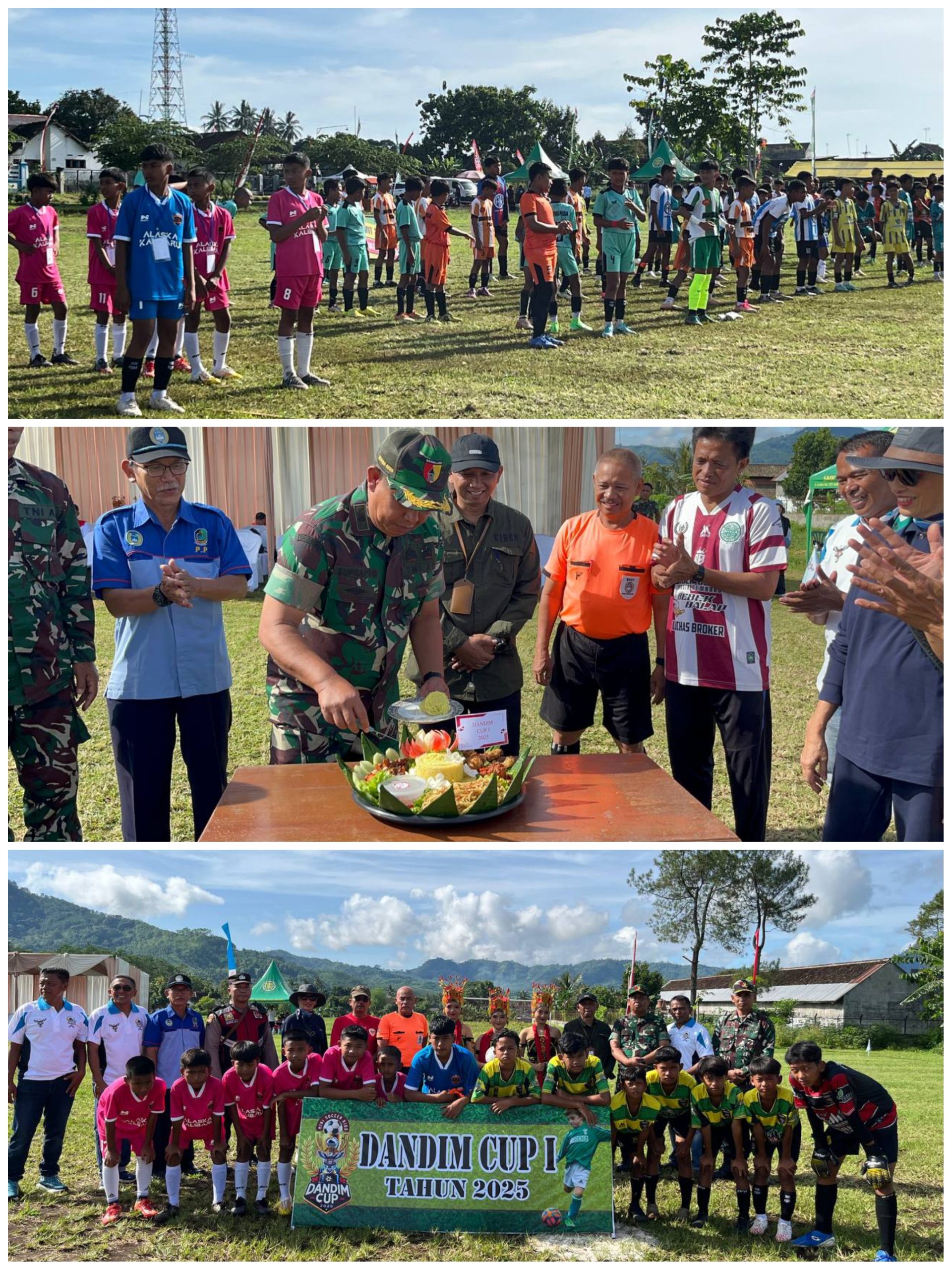 Kasdim 0825 Banyuwangi Resmi Membuka Turnamen Sepak Bola Dandim Cup 1 Mini Soccerkids 2025