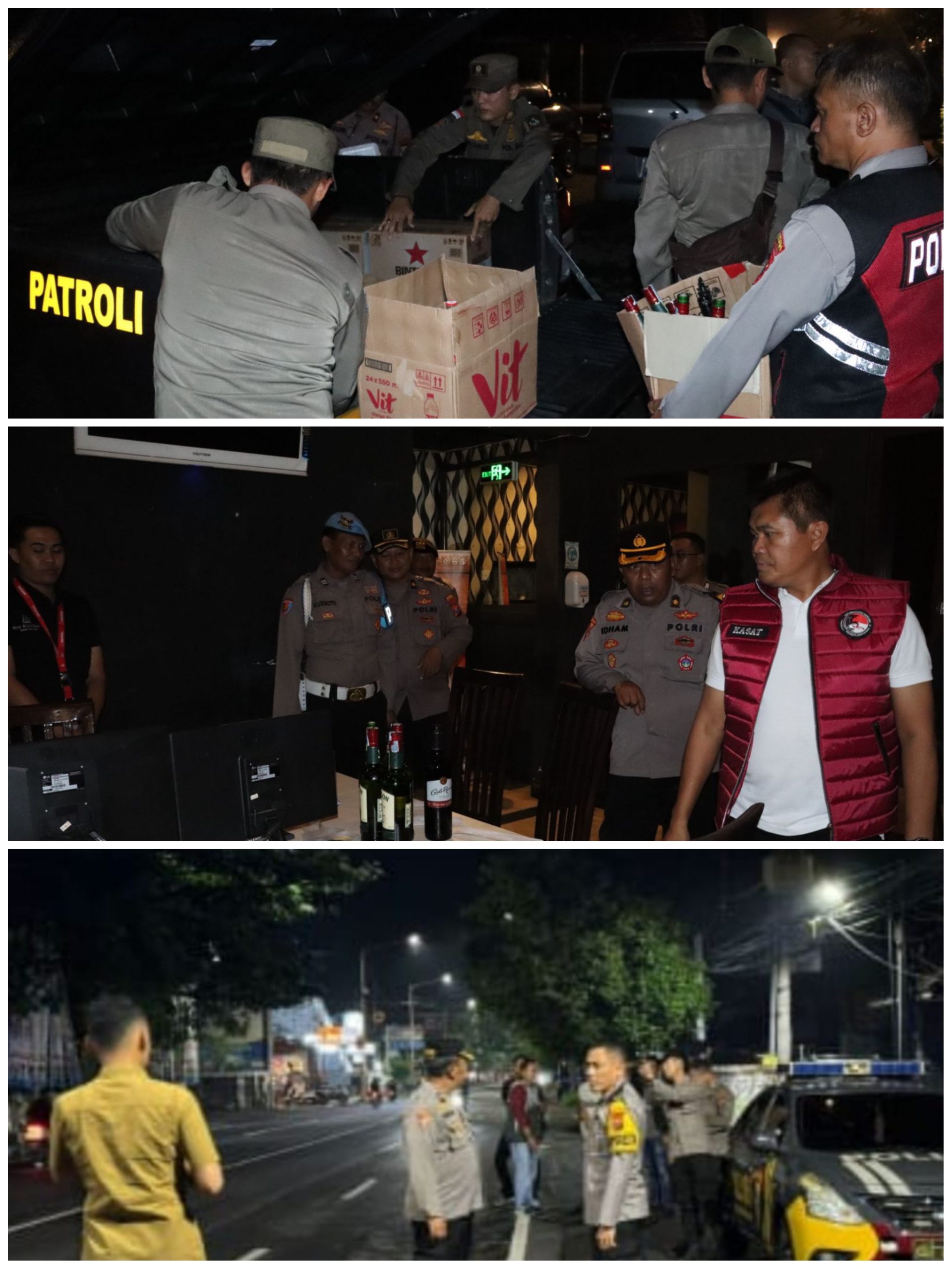Polresta Banyuwangi Gelar Patroli Skala Besar, Razia Miras dan Cegah Balap Liar