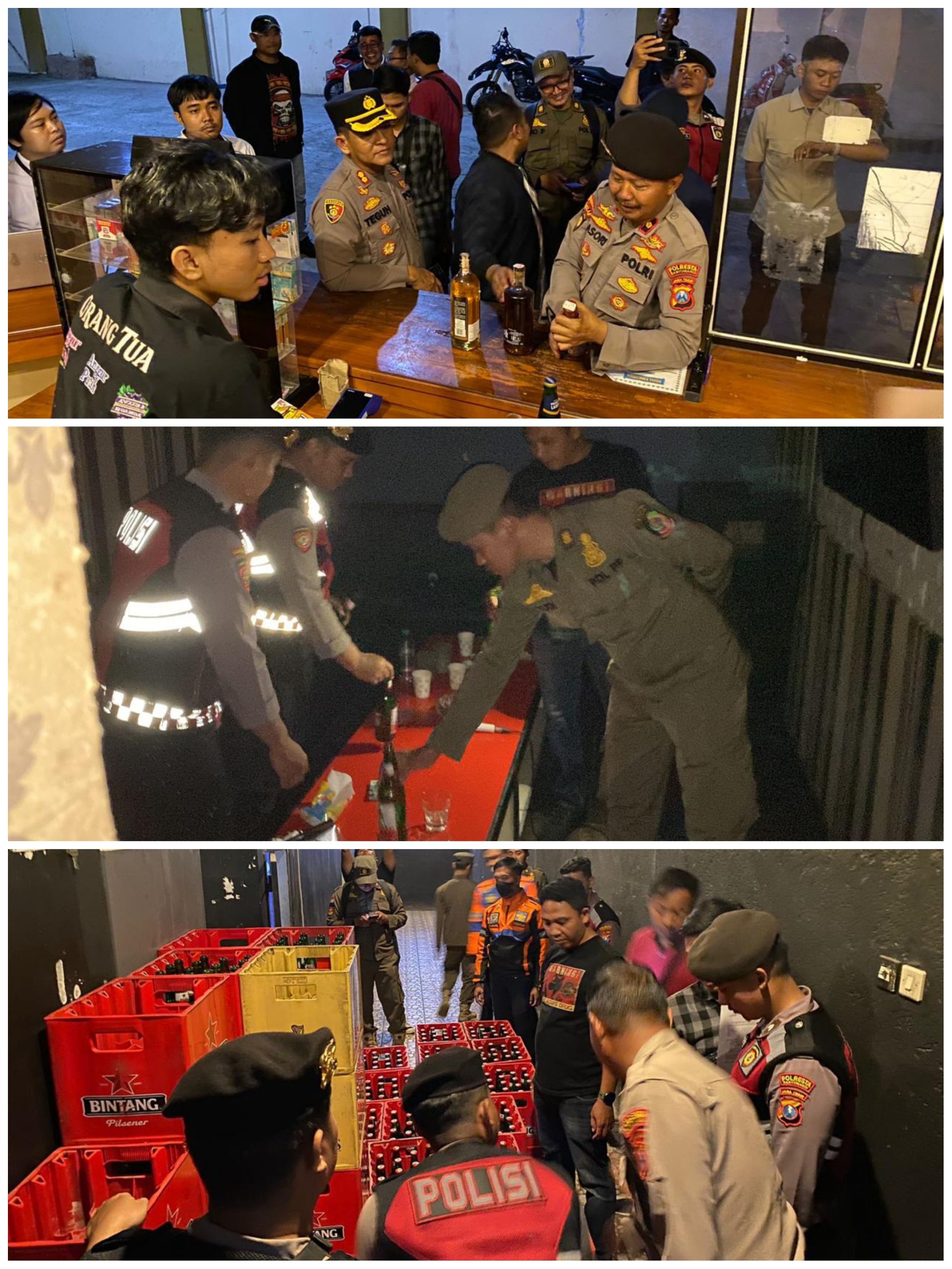 Polresta Banyuwangi Gelar Patroli Skala Besar, Razia Miras dan Antisipasi Balap Liar