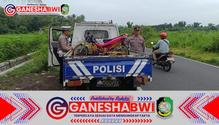 Polsek Rogojampi Gelar Patroli Cegah Balap Liar di Ruas Jalan Lingkar Baru