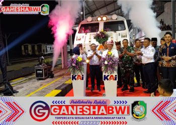 Kasdim 0825 Banyuwangi Hadiri Peresmian Kereta Api Ijen Ekspres, Dorong Mobilitas Lebih Nyaman