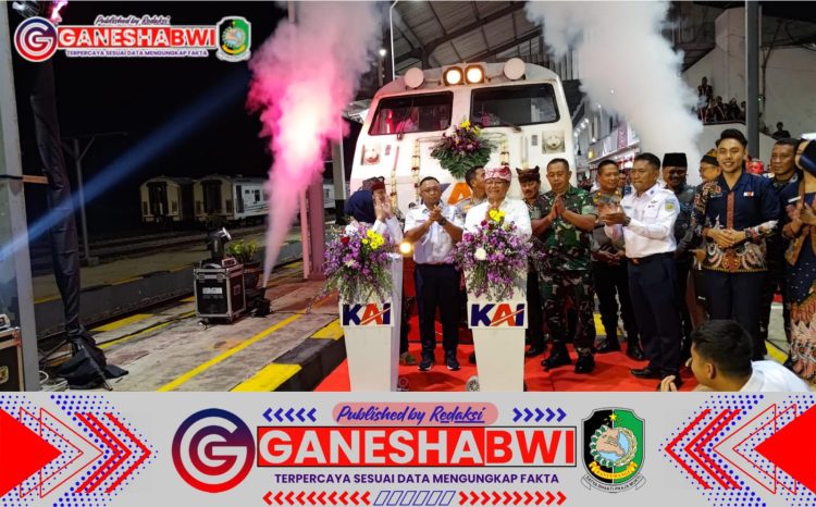 Kasdim 0825 Banyuwangi Hadiri Peresmian Kereta Api Ijen Ekspres, Dorong Mobilitas Lebih Nyaman