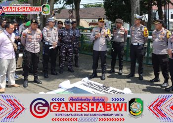 Polresta Banyuwangi Matangkan Pengamanan Jelang Laga 16 Besar Liga 4 Jatim dengan Tactical Floor Game