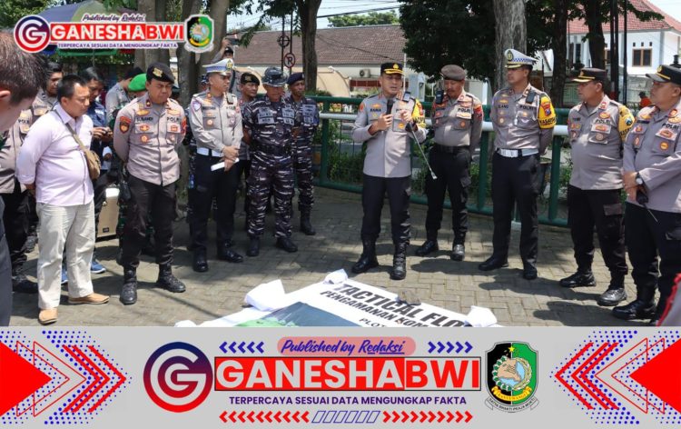 Polresta Banyuwangi Matangkan Pengamanan Jelang Laga 16 Besar Liga 4 Jatim dengan Tactical Floor Game