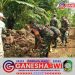 TNI Bersama Petani Gotong Royong Perlebar Jalan Pertanian di Desa Balak