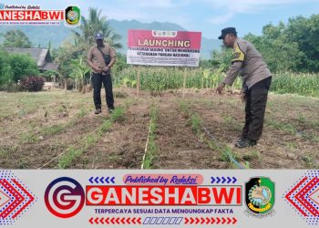 Polresta Banyuwangi Dukung Ketahanan Pangan, Optimalkan Pemanfaatan Lahan