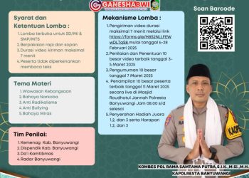 Lomba Da’i Cilik Kapolresta Banyuwangi Sambut Bulan Suci Ramadhan 1446 H