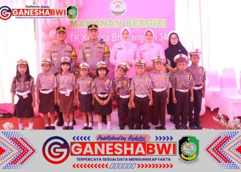 Pengurus Yayasan Kemala Bhayangkari Jatim Kunjungi TK Kemala Bhayangkari 34 Banyuwangi, Beri Bantuan dan Motivasi