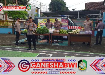 Polresta Banyuwangi Gelar Program Mayur Kamtibmas, Berbagi Sayur Gratis di TK Bhayangkari Rogojampi
