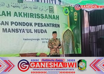 Kasdim 0825/Banyuwangi Hadiri Reuni Akbar dan Haflah Akhirissanah Ponpes Mansya'ul Huda