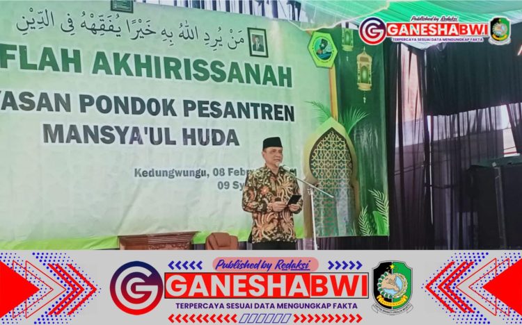 Kasdim 0825/Banyuwangi Hadiri Reuni Akbar dan Haflah Akhirissanah Ponpes Mansya'ul Huda