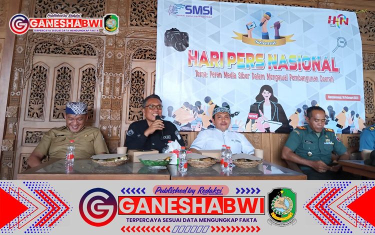 Danramil 0825/03 Glagah Hadiri Peringatan Hari Pers Nasional di Banyuwangi