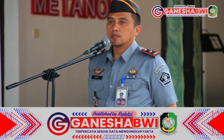 Kalapas Banyuwangi Pimpin Apel Pagi, Tekankan Kedisiplinan dan Integritas Pegawai