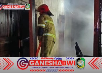 Kebakaran di Blimbingsari, Satu Orang Alami Luka Bakar
