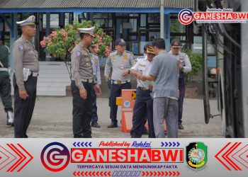 Satlantas Polresta Banyuwangi dan Dishub Jatim Gelar Ramp Check, Pastikan Keselamatan Transportasi Umum
