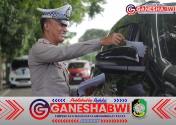 Satlantas Polresta Banyuwangi Gelar Ruqyah Blackspot dan Edukasi Keselamatan Lalu Lintas