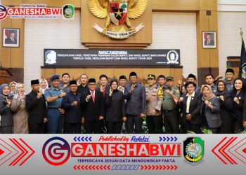 Kasdim 0825/Banyuwangi Hadiri Rapat Penetapan Pasangan Bupati dan Wakil Bupati Terpilih 2025-2030