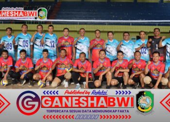 Pererat Sinergi, Polresta Banyuwangi dan PUDAM Gelar Laga Voli Persahabatan