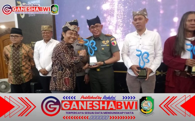 Letkol Joko Sukoyo Raih Penghargaan sebagai Inspirator Ketahanan Pangan di Sun Rise of Java Award 2025