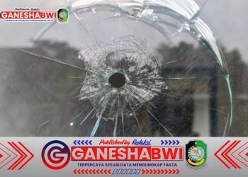 Teror Penembakan di Kantor Komunitas Info Warga Banyuwangi (IWB), Kaca Pecah Berlubang