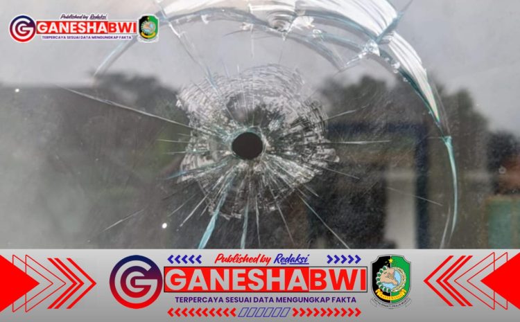 Teror Penembakan di Kantor Komunitas Info Warga Banyuwangi (IWB), Kaca Pecah Berlubang