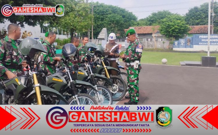 Prajurit Kodim 0825/Banyuwangi Ikuti Sosialisasi Gaktib dan Keselamatan Berkendara