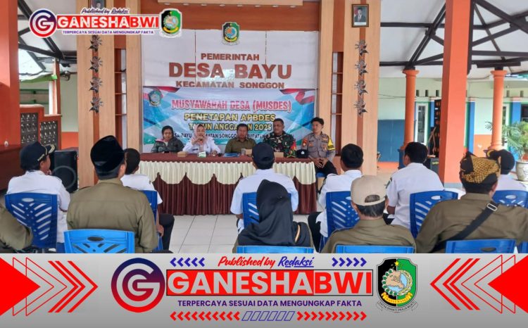 Babinsa Dampingi Musdes Penetapan APBDes 2025 Desa Bayu