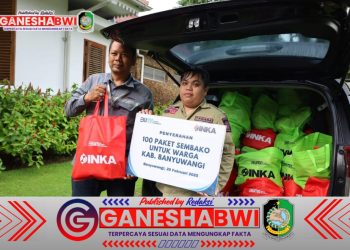 Diapresiasi Banyak Pihak, Sembako Pengganti Karangan Bunga Pelantikan Bupati Banyuwangi Terus Mengalir