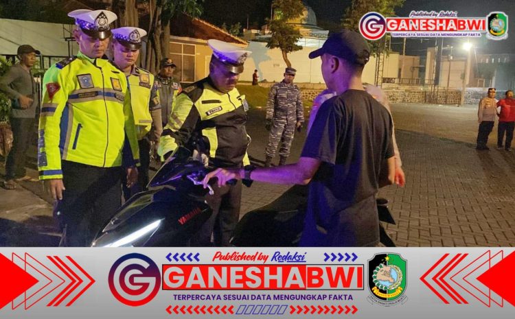 Polresta Banyuwangi Gelar Patroli Skala Besar, Cegah Balap Liar dan Gangguan Kamtibmas