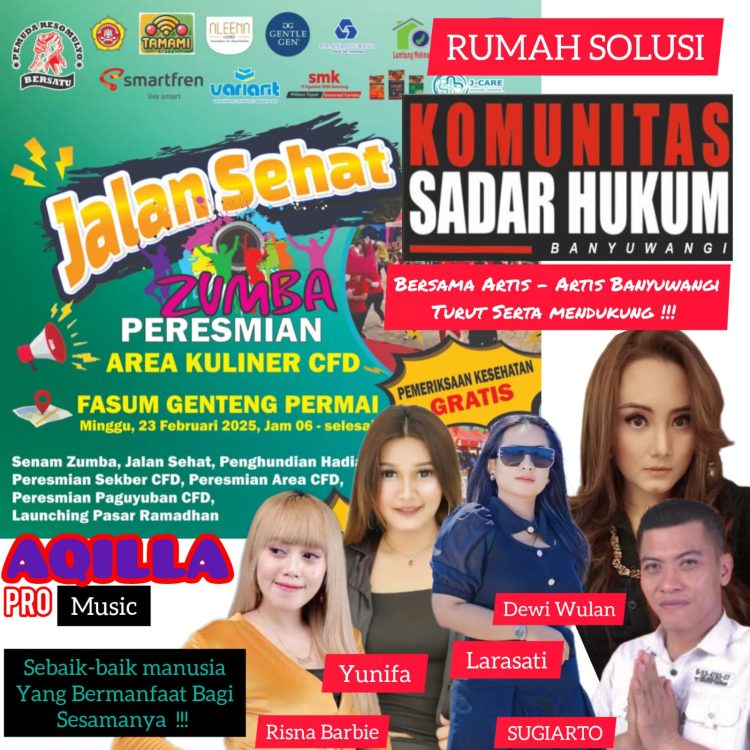 Ratusan Warga Antusias Hadiri Jalan Sehat & Peresmian CFD Genteng Permai