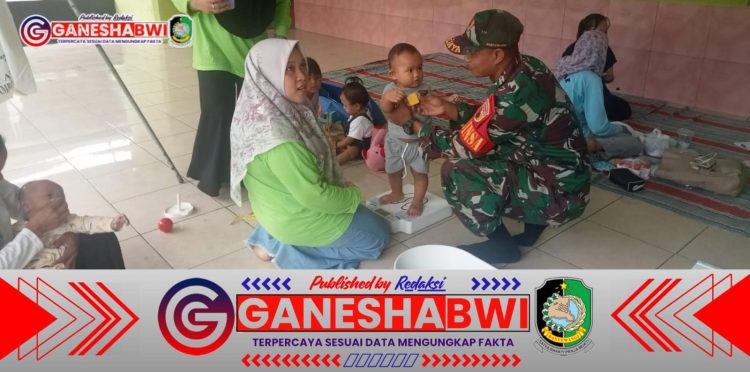 Babinsa Desa Grogol Dampingi Posyandu, Dukung Imunisasi Balita di Dusun Lebak Babinsa Desa Grogol Dampingi Posyandu, Dukung Imunisasi Balita di Dusun Lebak