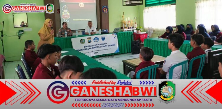 KJJT dan Polresta Banyuwangi Edukasi Pelajar soal Jurnalistik, Hoax, dan Kepatuhan Hukum