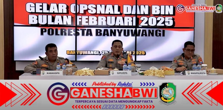 Polresta Banyuwangi Gelar Rapat Opsnal, Evaluasi Kinerja dan Perkuat Strategi Pengamanan