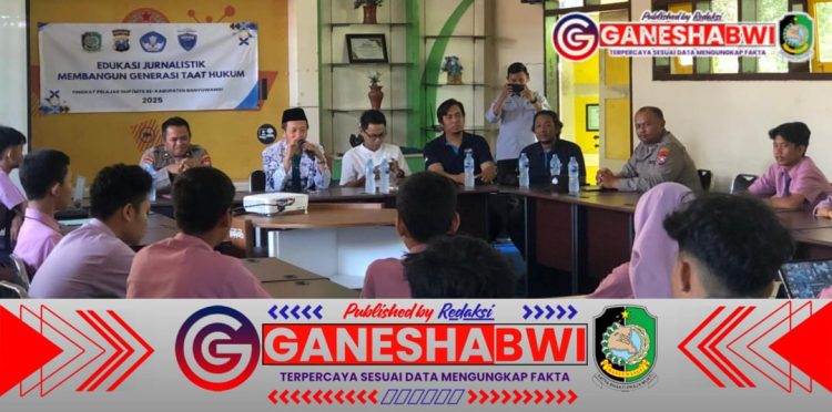 KJJT dan Polresta Banyuwangi Gelar Edukasi Jurnalistik untuk Pelajar SMP/MTs