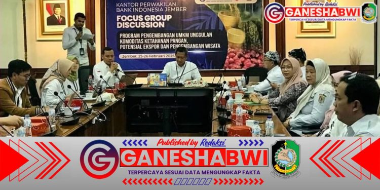 Diskop-UM Banyuwangi Dukung UMKM dan Ketahanan Pangan, Hadiri FGD di BI Jember