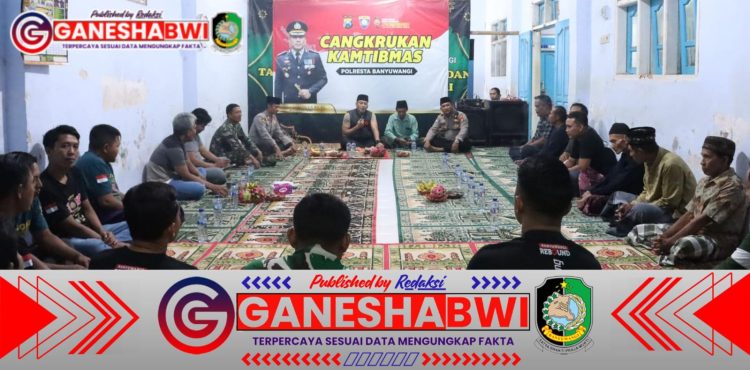 Dekatkan Diri ke Warga, Kapolresta Banyuwangi Gelar Cangkrukan Kamtibmas Sambut Ramadan