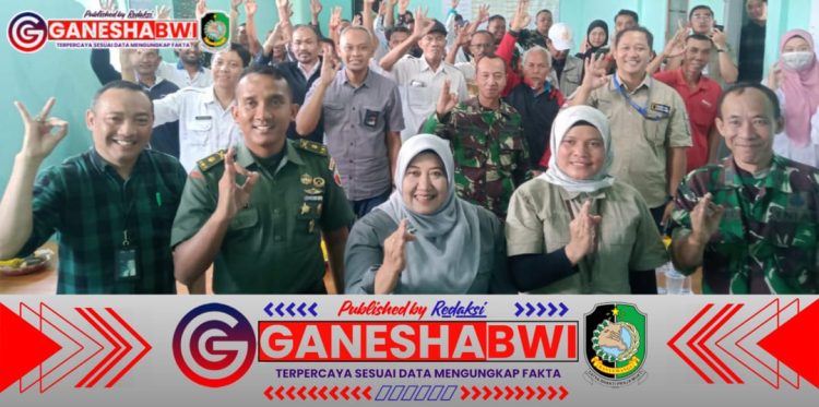 Danramil 0815/14 Kabat Dampingi Sosialisasi Serapan Gabah oleh Bulog di BPP Kabat