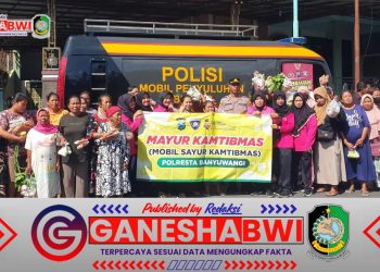 Polresta Banyuwangi Gelar "Mayur Kamtibmas", Bagikan Sayur Gratis dan Edukasi Keamanan