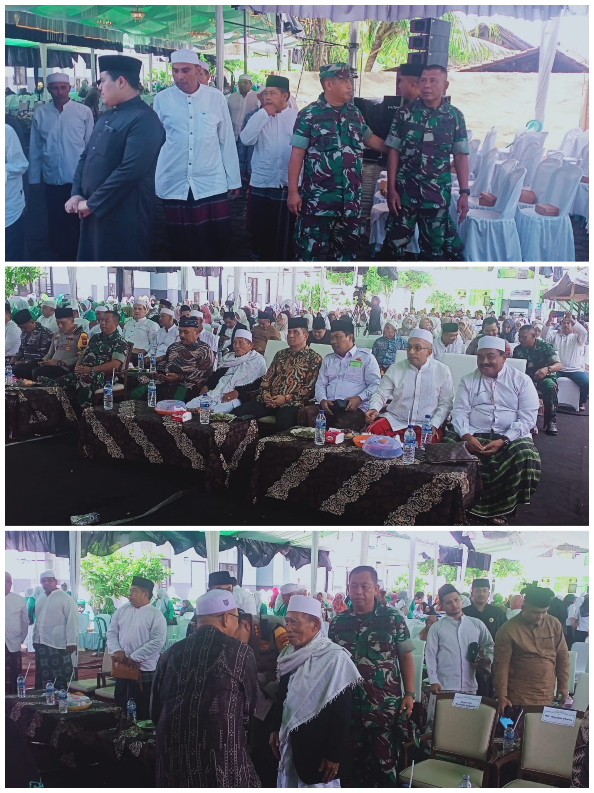 Kasdim 0825/Banyuwangi Hadiri Reuni Akbar dan Haflah Akhirissanah Ponpes Mansya'ul Huda