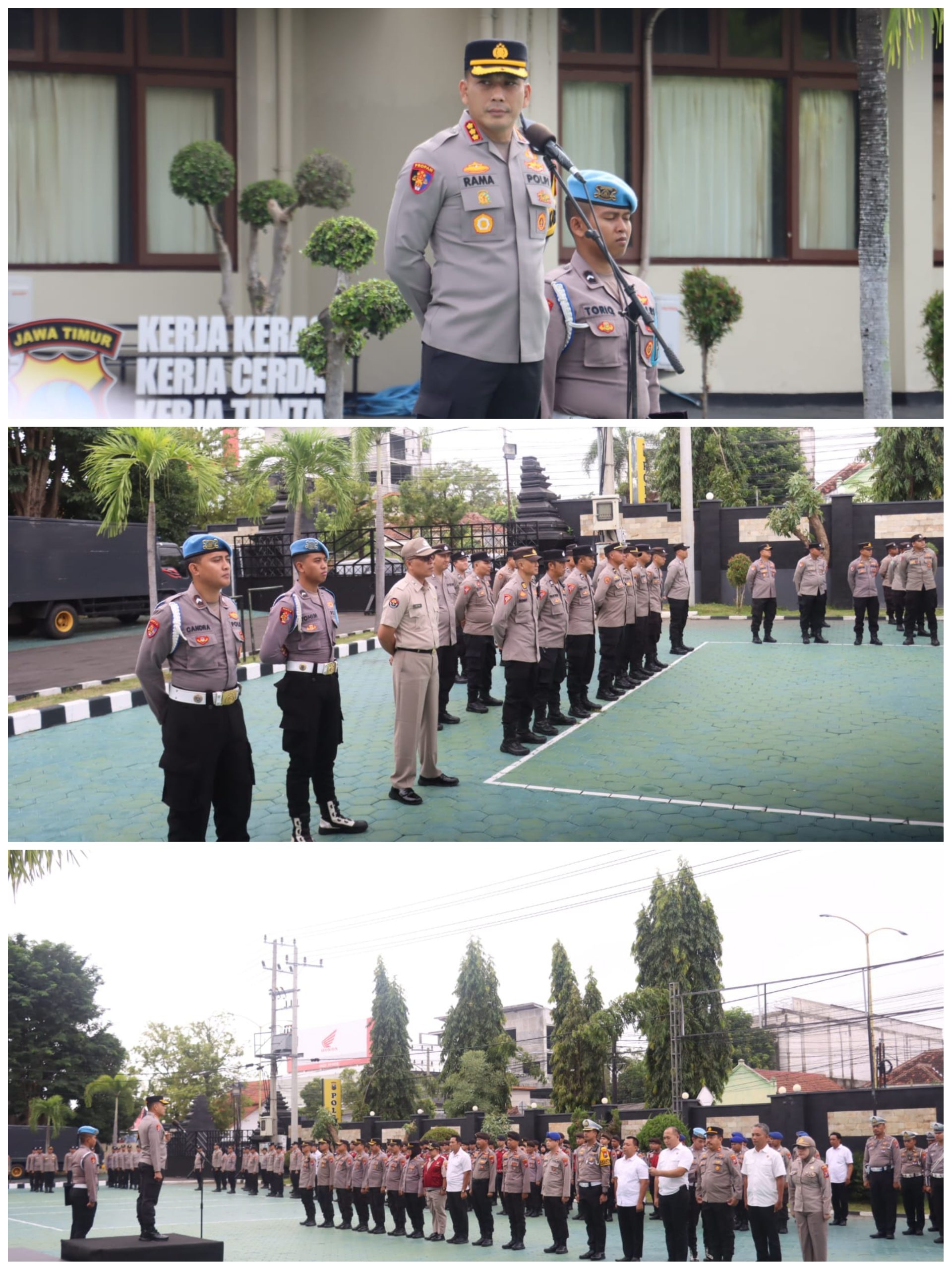 Kapolresta Banyuwangi Pimpin Apel Jam Pimpinan, Tekankan Disiplin dan Pelayanan Prima