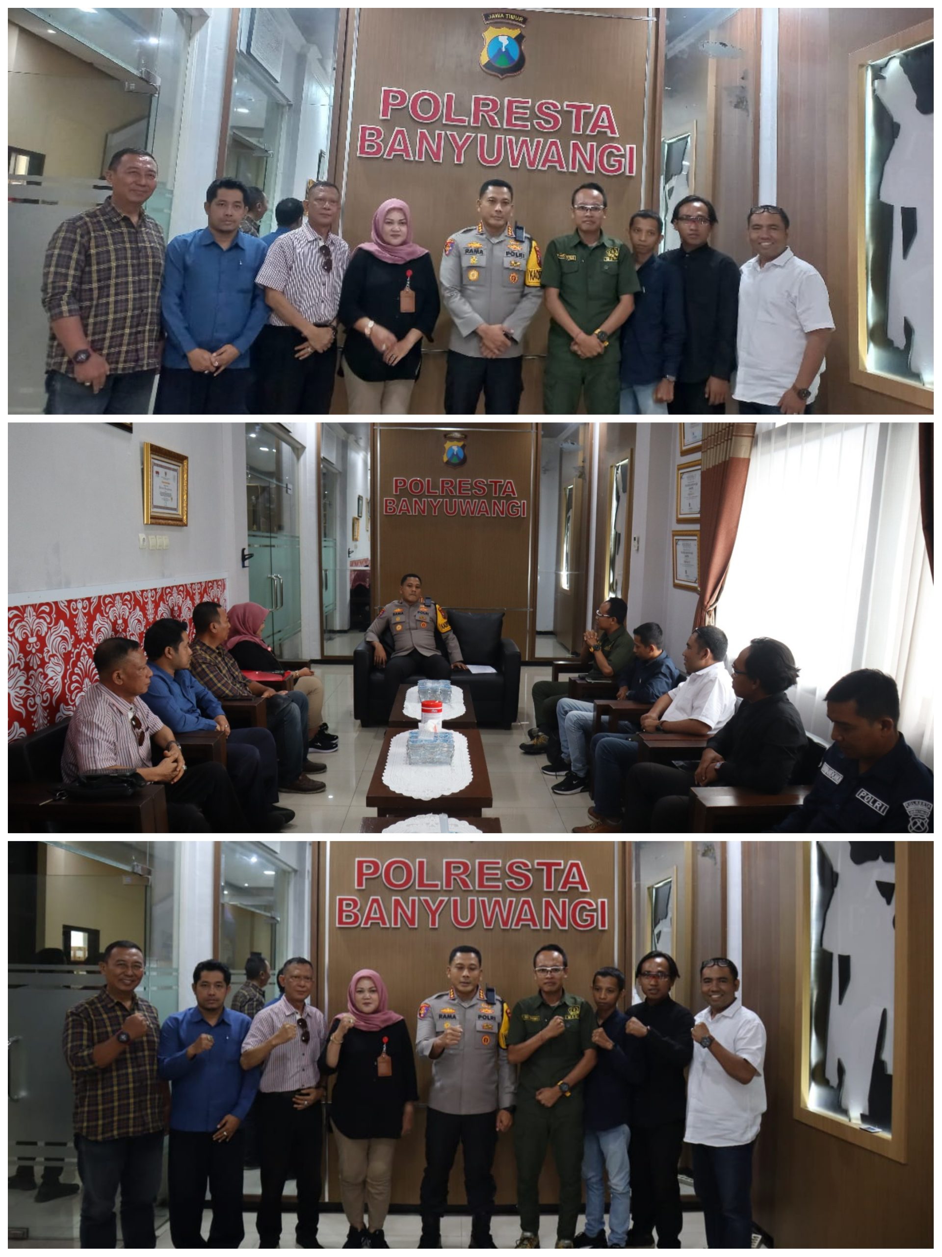 Perkuat Sinergi, DPD IWOI Banyuwangi Bersilaturahmi dengan Kapolresta Kombes Rama