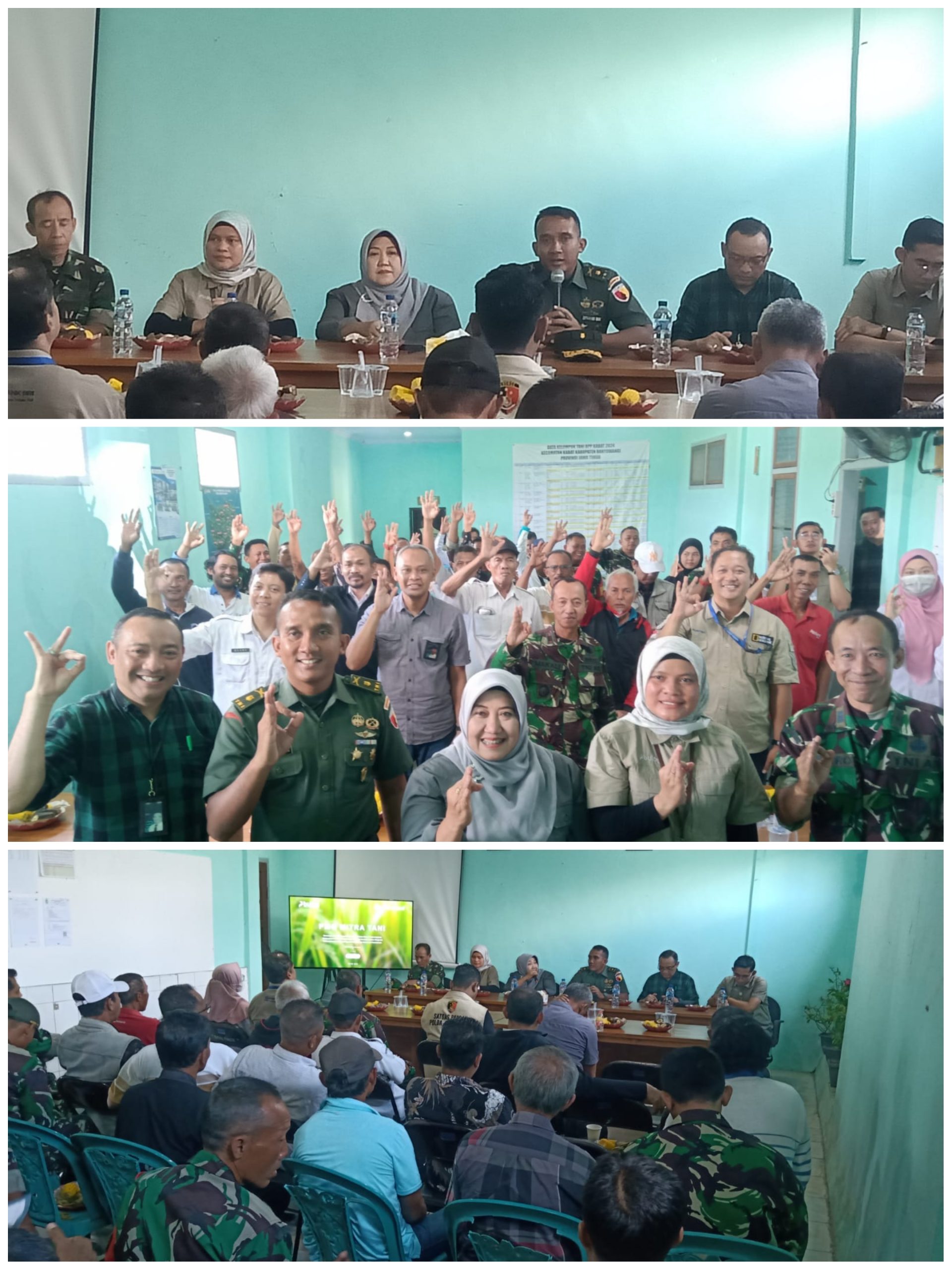 Danramil 0815/14 Kabat Dampingi Sosialisasi Serapan Gabah oleh Bulog di BPP Kabat