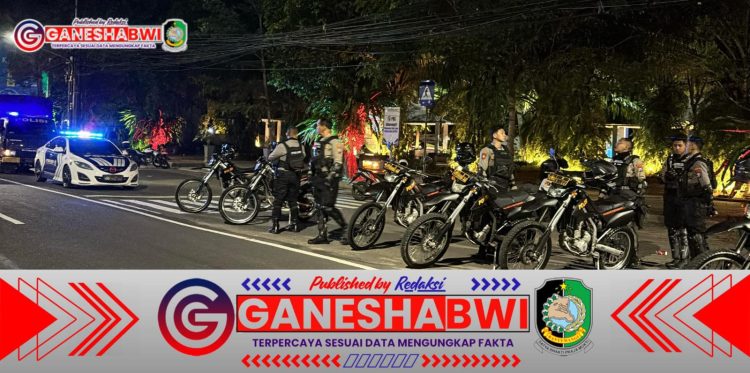 Polresta Banyuwangi Gelar Patroli Skala Besar Jelang Sahur untuk Jaga Keamanan Ramadhan