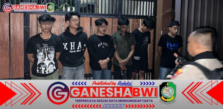 Tim Patroli Perintis Presisi Polresta Banyuwangi Amankan Pemuda Konsumsi Miras di GOR