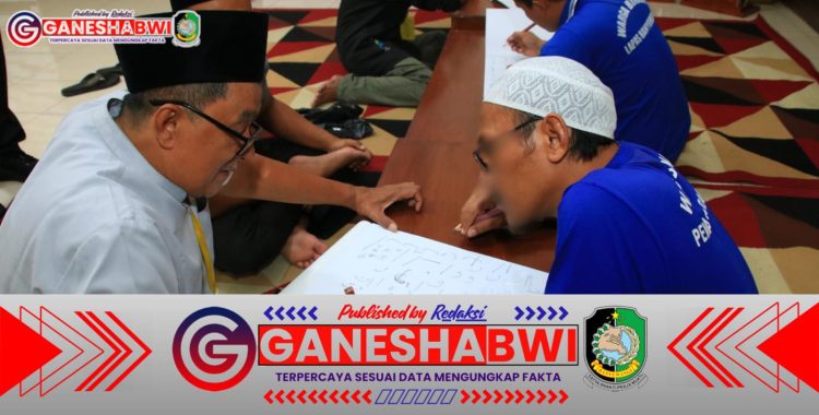 Warga Binaan Lapas Banyuwangi Dilatih Kaligrafi untuk Bekal Kemandirian