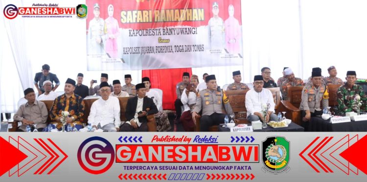 Safari Ramadan di Polsek Genteng, Kapolresta Banyuwangi Ajak Masyarakat Jaga Kamtibmas