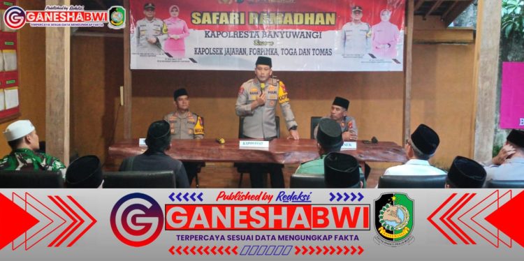 Danramil 0825/20 Songgon Hadiri Safari Ramadan Kapolresta Banyuwangi, Perkuat Sinergi TNI-Polri