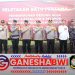 Kapolresta Banyuwangi Letakkan Batu Pertama Pembangunan Aula Brimob Kompi 4 Batalyon B