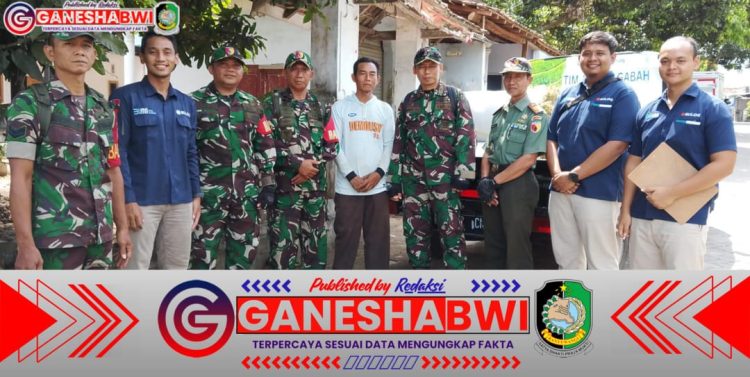 Koramil 0825/14 Kabat Dampingi Bulog Banyuwangi dalam Serapan Gabah Petani